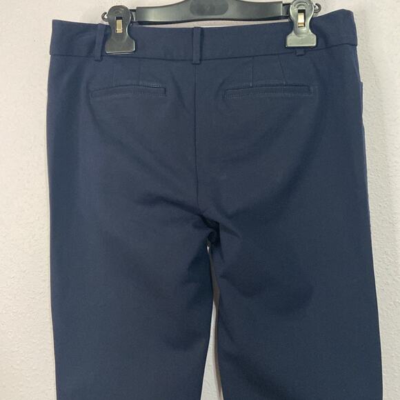 Talbots Women Navy Hampshire Style Mid Rise Pants Size 8 - Picture 4 of 6